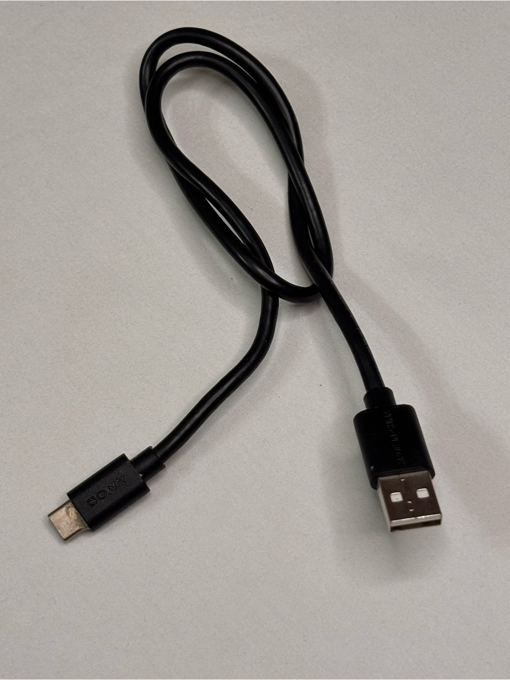 Sony Black USB-A to Micro USB Cable